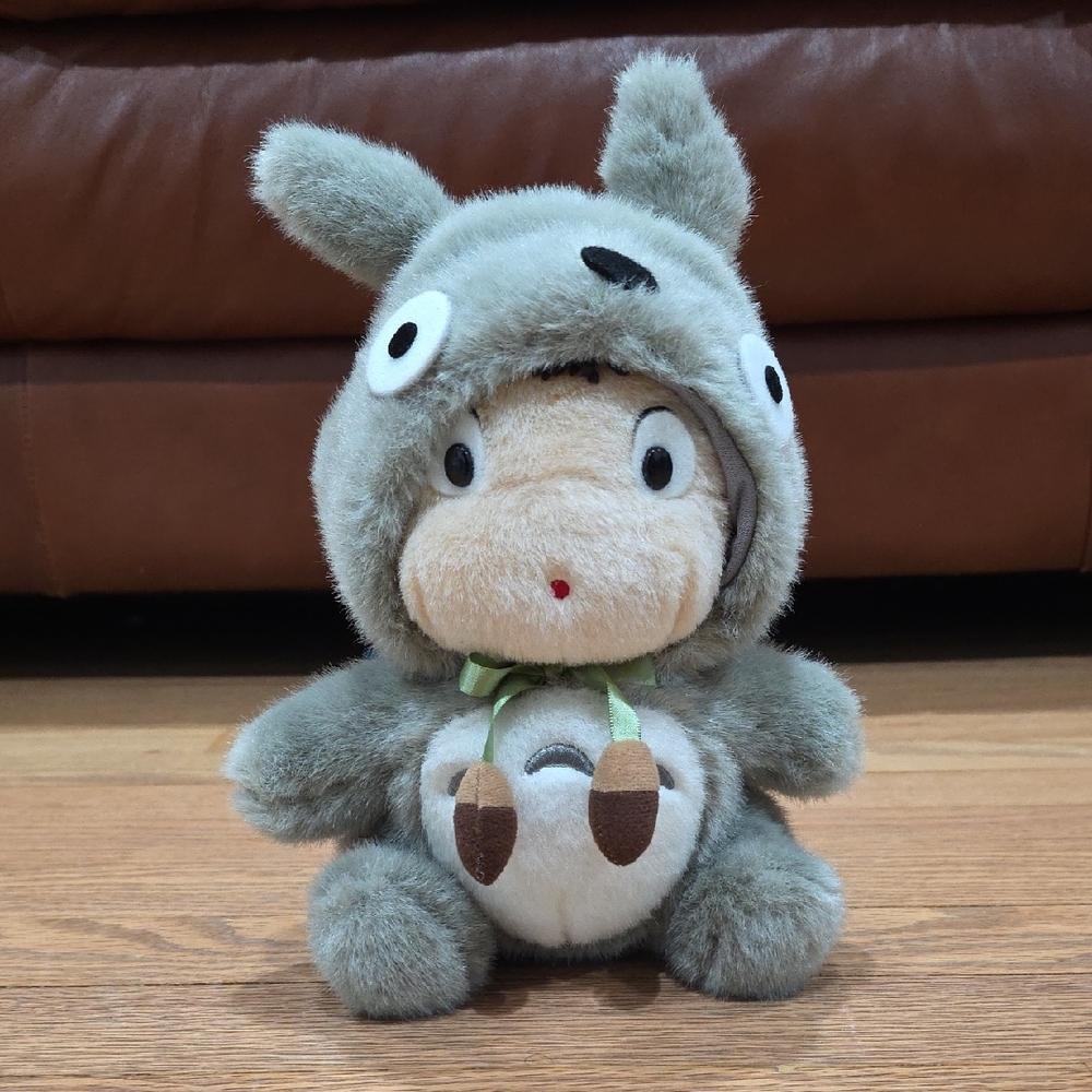 Studio Ghibli My Neighbor Totoro Mei-chan plush doll in a Big Totoro costume